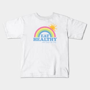 EAT HEALTHY RAINBOW Kids T-Shirt